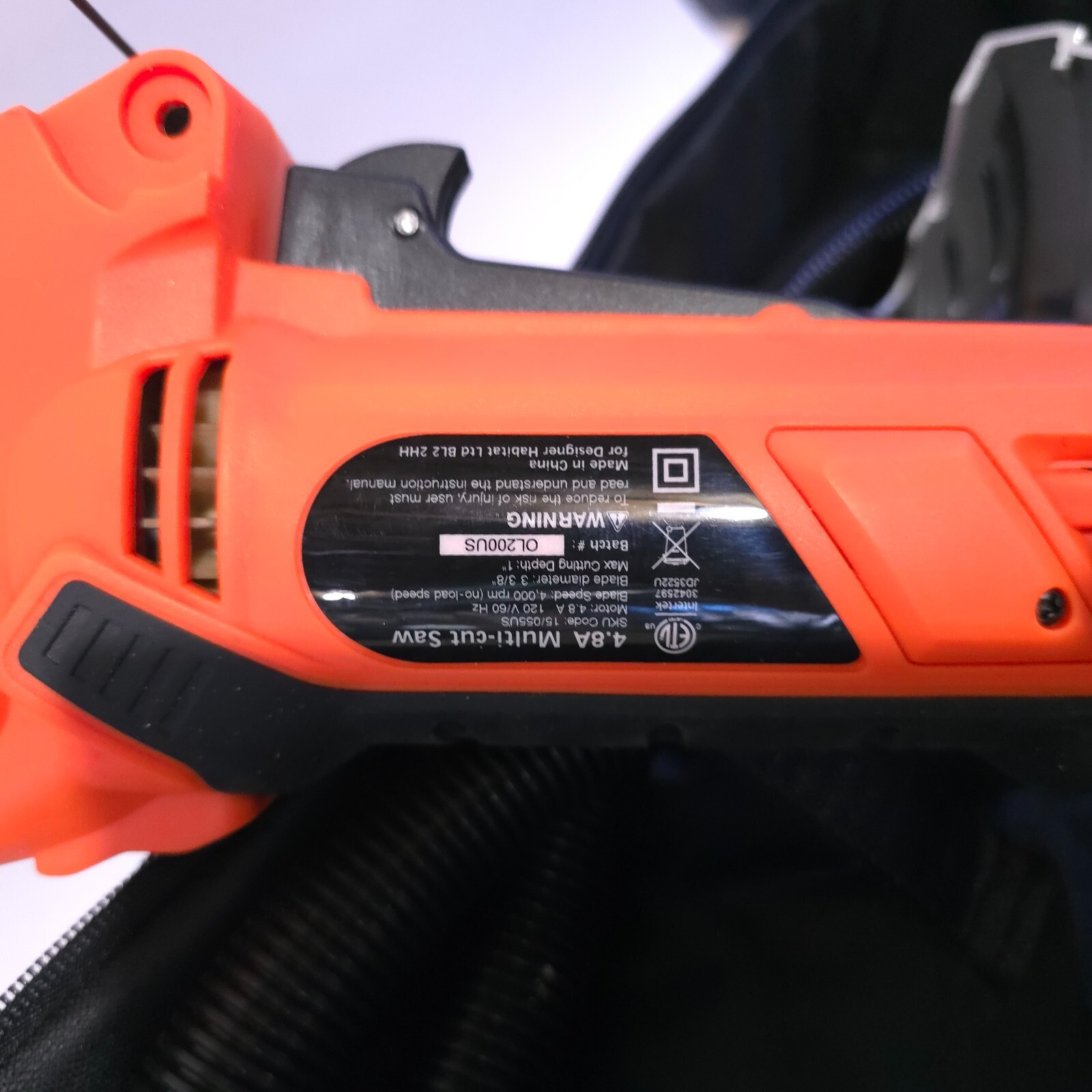 VonHaus Mini Circular Saw 4.8 Amp 3-3/8 in. Blade w Carrying Case & Jig Tool!