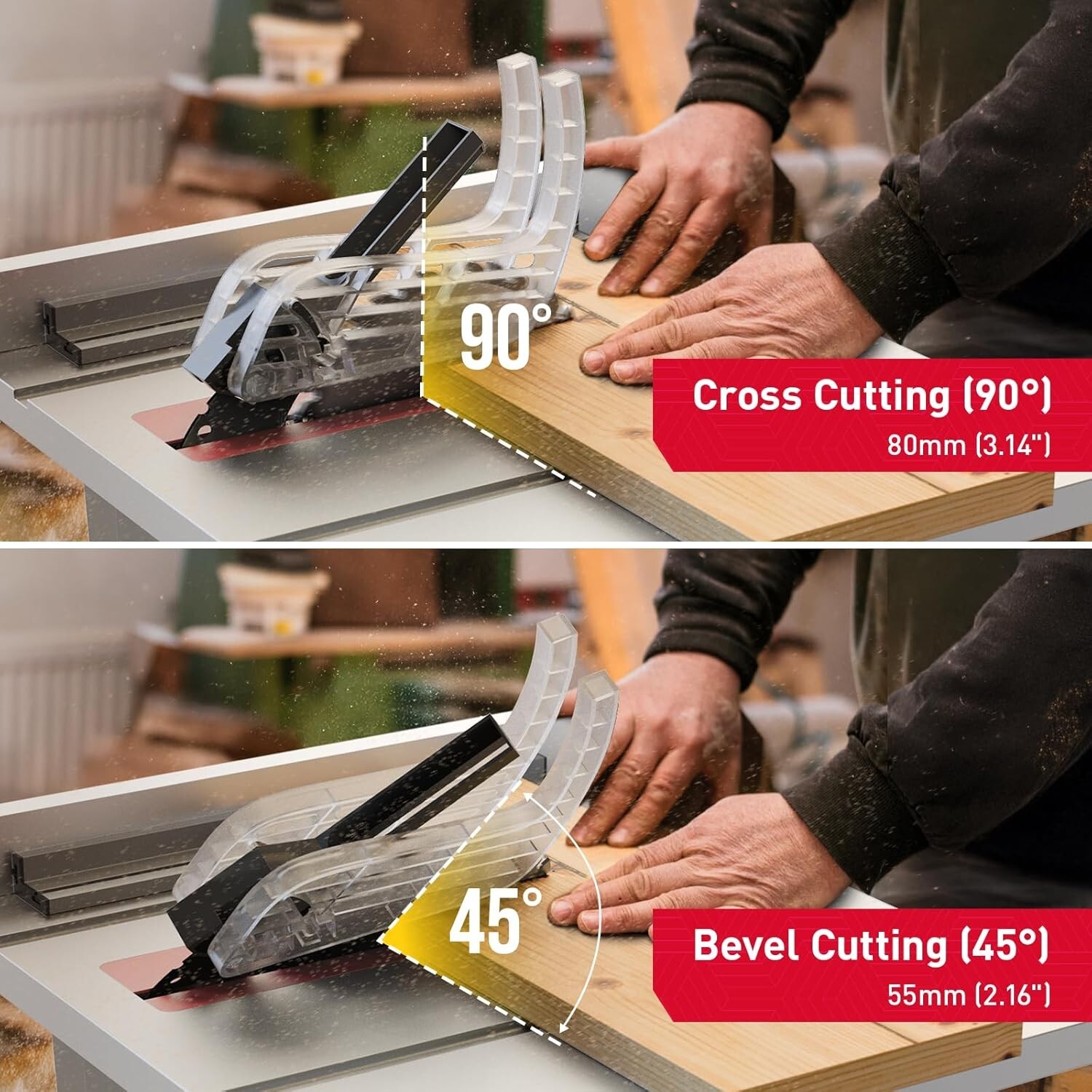 MarvTool 10&Prime; Table Saw 4600RPM 15AMP Corded Electric Cutting Machine Woodwork