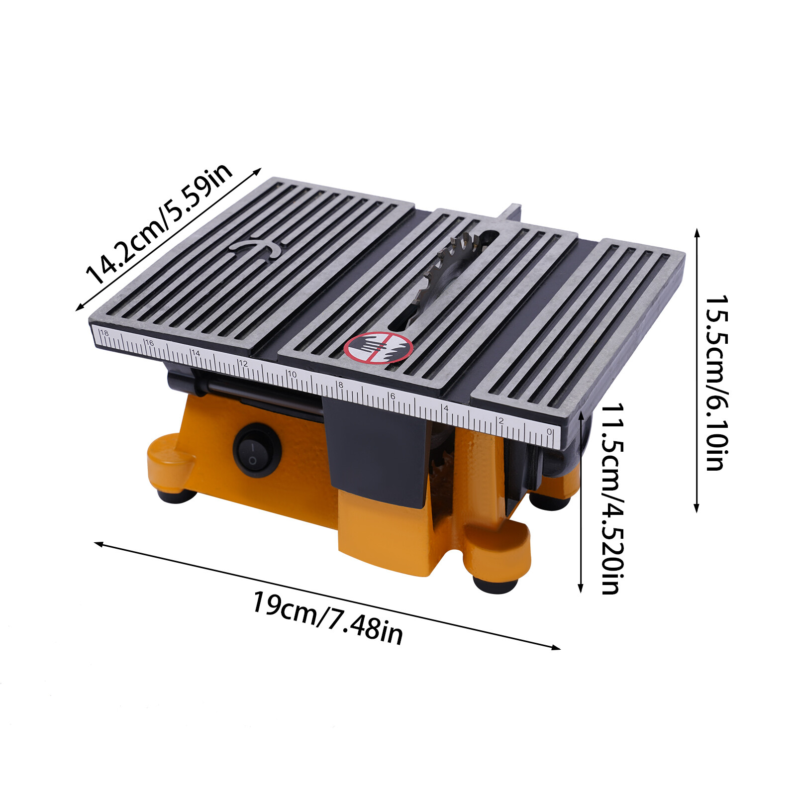 110V Mini DIY Table Saw Small Woodworking Electric Bench Saw Precision 4500rpm