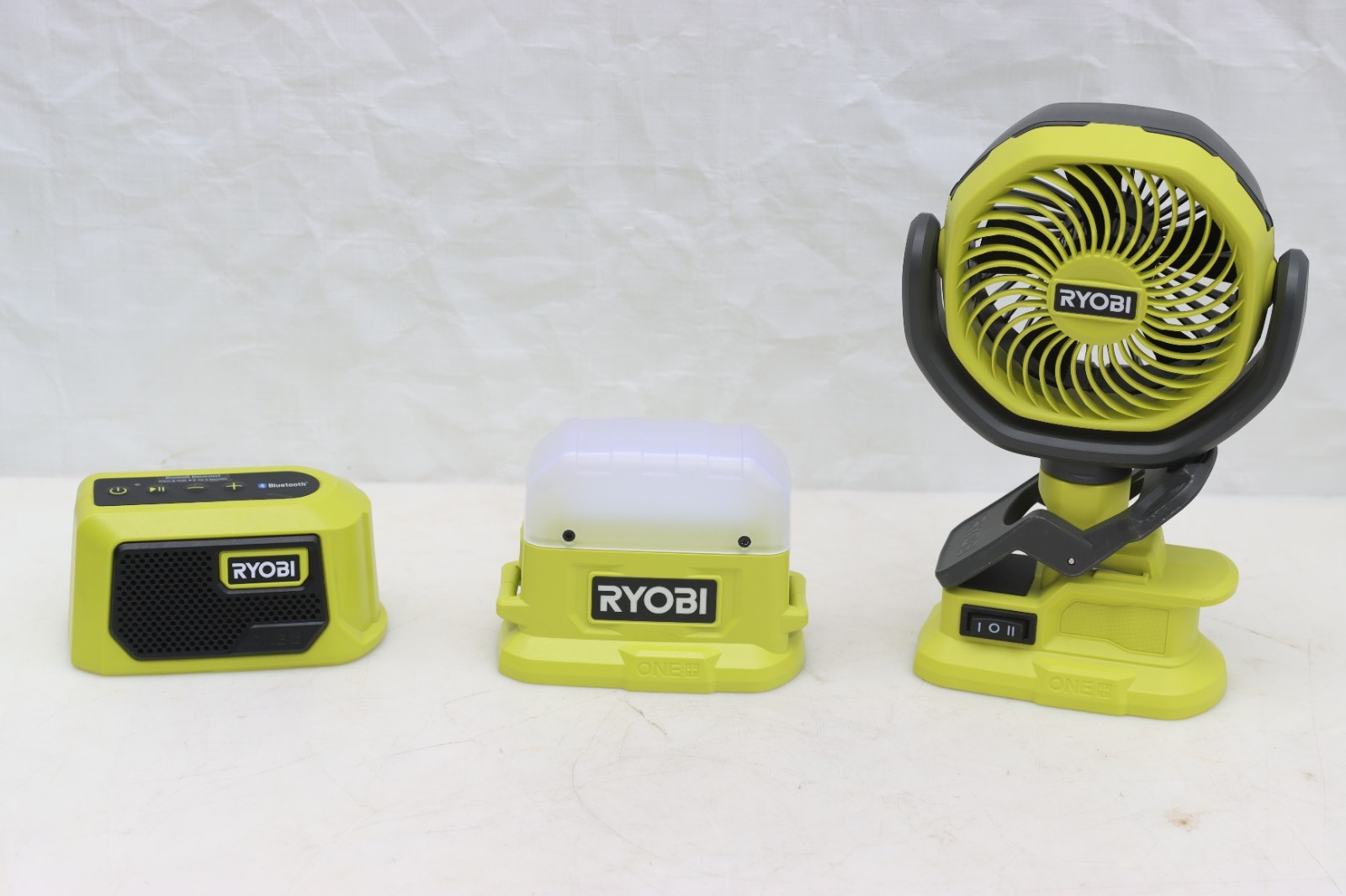 Lightly Used RYOBI ONE+ 18V 3-Tool Compact Recreation Kit (PCL1303K1)