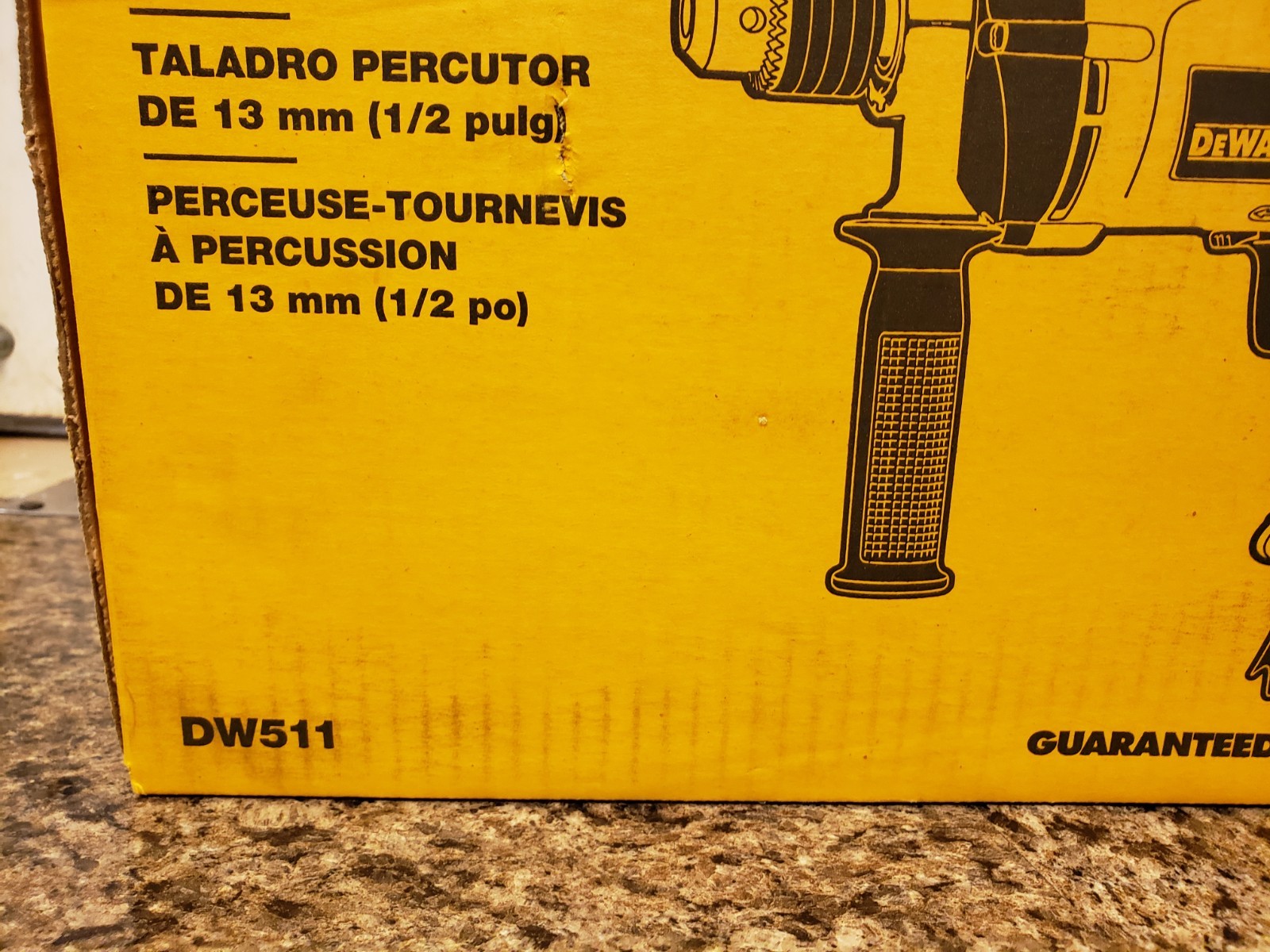 DEWALT DW511 1/2 in Keyed VSR Hammer Drill Corded 120V 8.5A Reversible