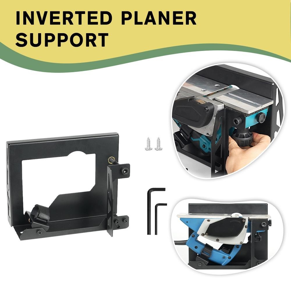 Turn your PLANER into a JOINTER! Steel Electric Planer Stand Inverted Bracket!