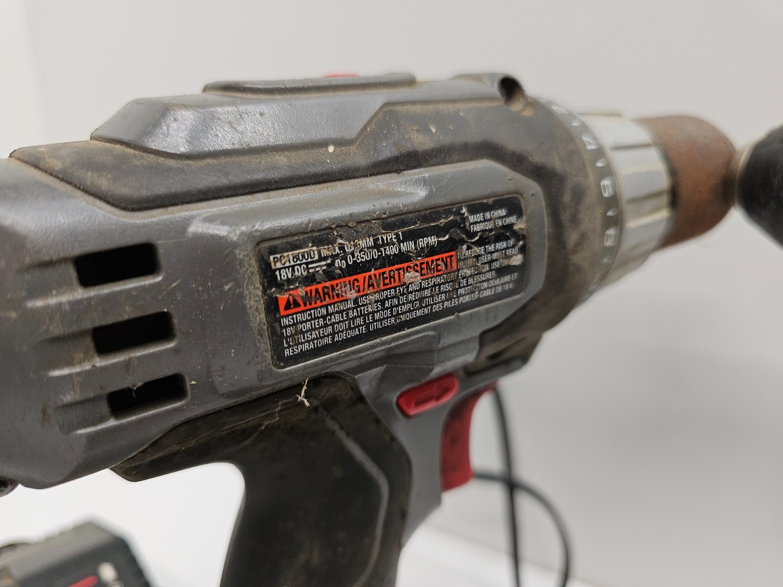 Porter-Cable PC1800D 18V 1/2in Drill Lot 2, Charger