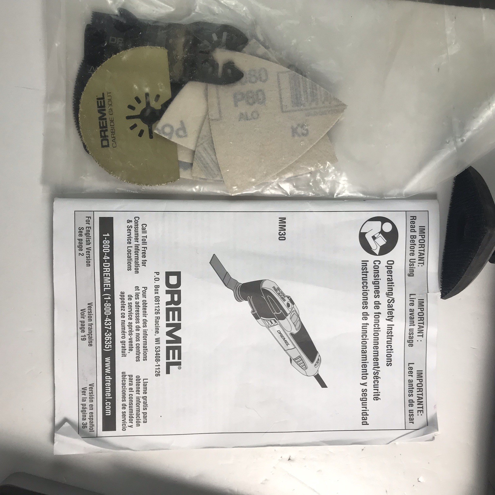 Dremel Multi-Max MM30 Variable Speed Multi-Tool In OEM Soft Case W Extra Blades