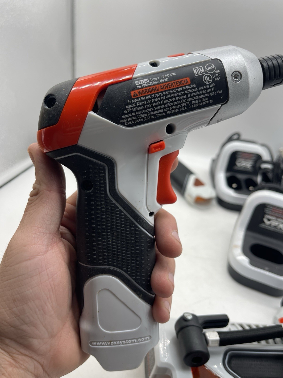 Black & Decker VPX 7 Pc. PowerTool Set No Batteries Tested Working!