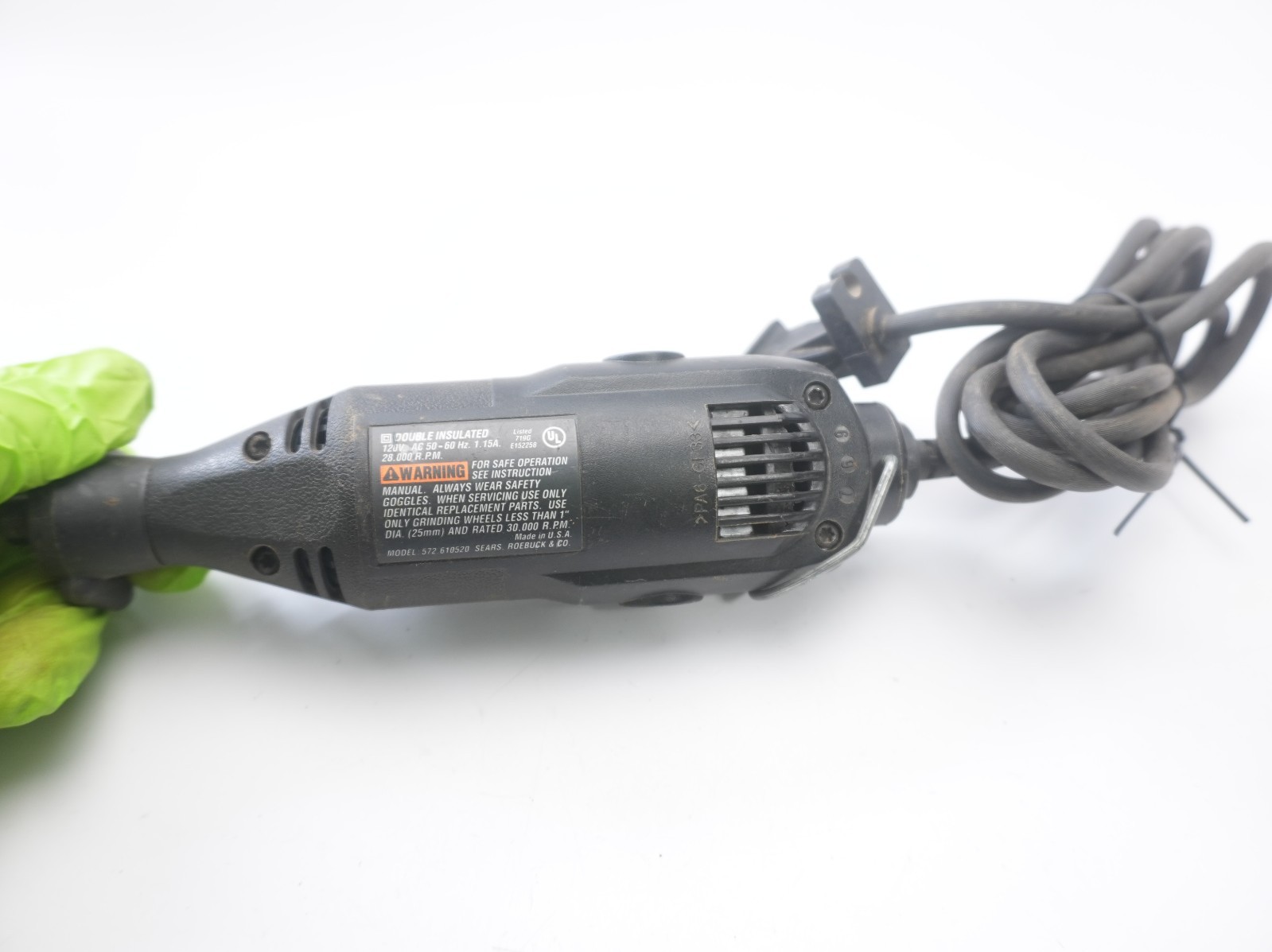 CRAFTSMAN 572.610520 ROTARY TOOL SINGLE SPEED 28000 RPM Craft Hobby