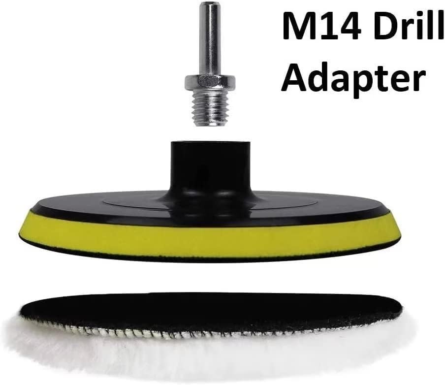 Set of 6 Wool Polishing Pads for Perfect Buffing – Compatible with M14 Drill