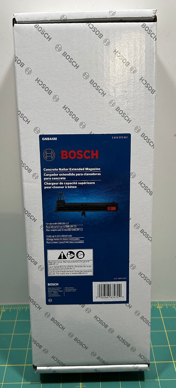 Bosch GNB44M Concrete 44 Nail Gun Extended Magazine for GNB18V-12 – Brand New