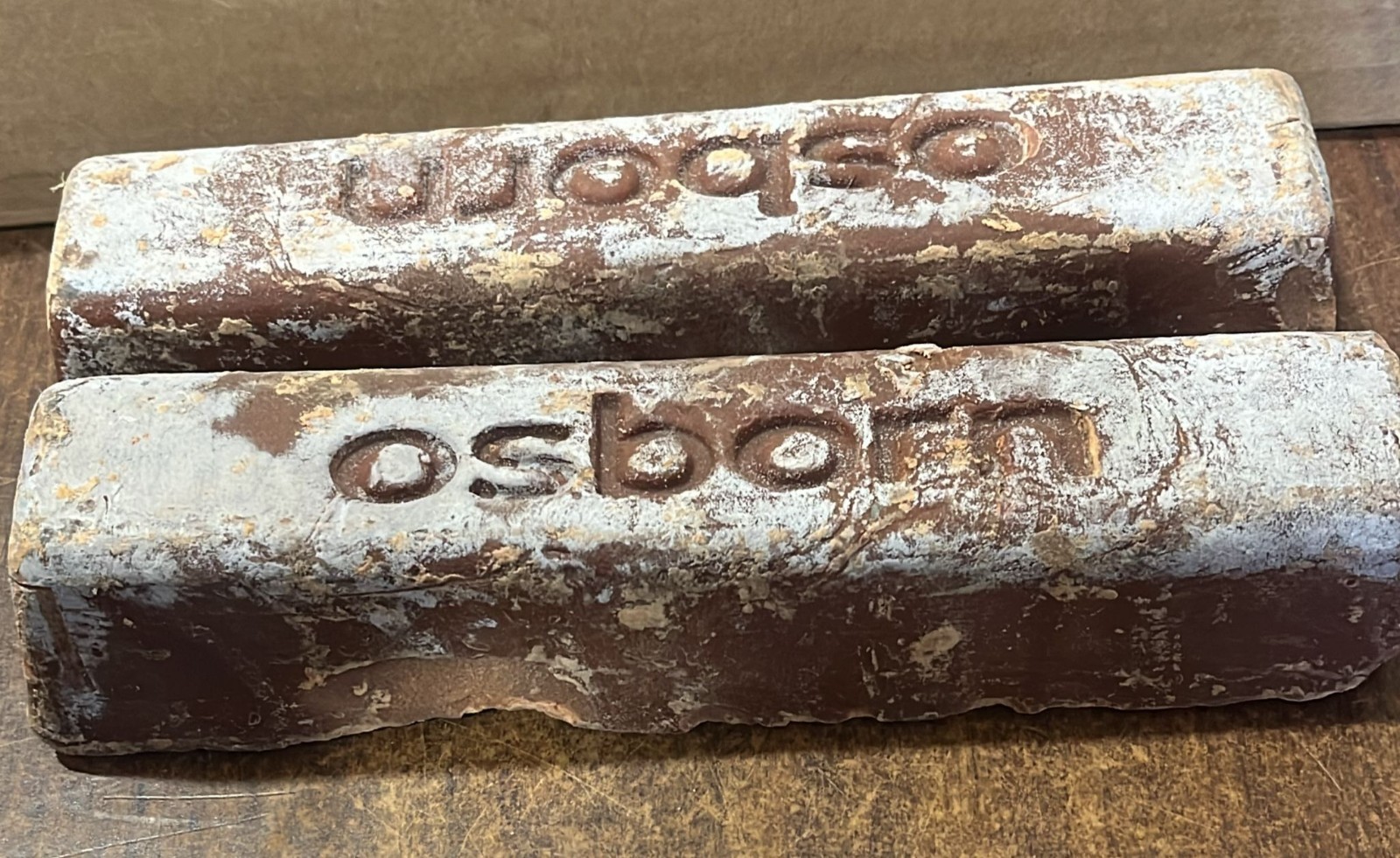 Osborn Polishing Compound Brown Bar 2LB ~ Lot of 2