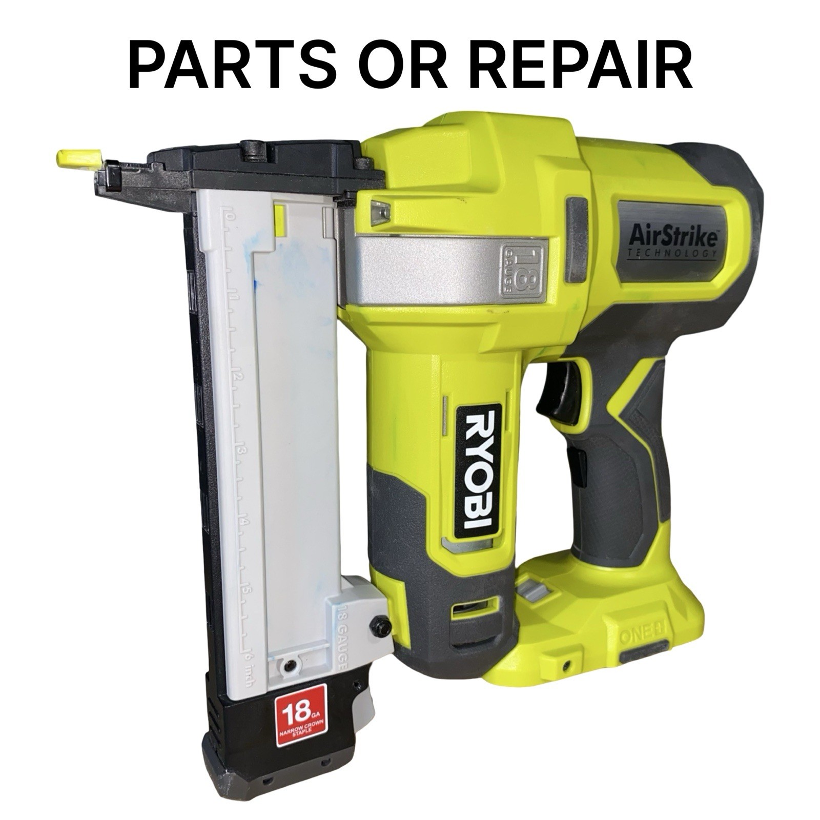 Ryobi ONE+ Airstrike 18V 18 Gauge Stapler – P361 (For Parts Or Repair) Tool Only