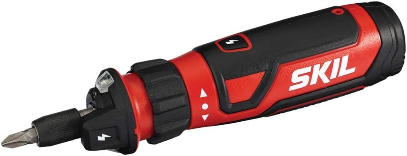 4V Cordless Screwdriver: Circuit Sensor Safety, 45 Bits & USB Charging Included