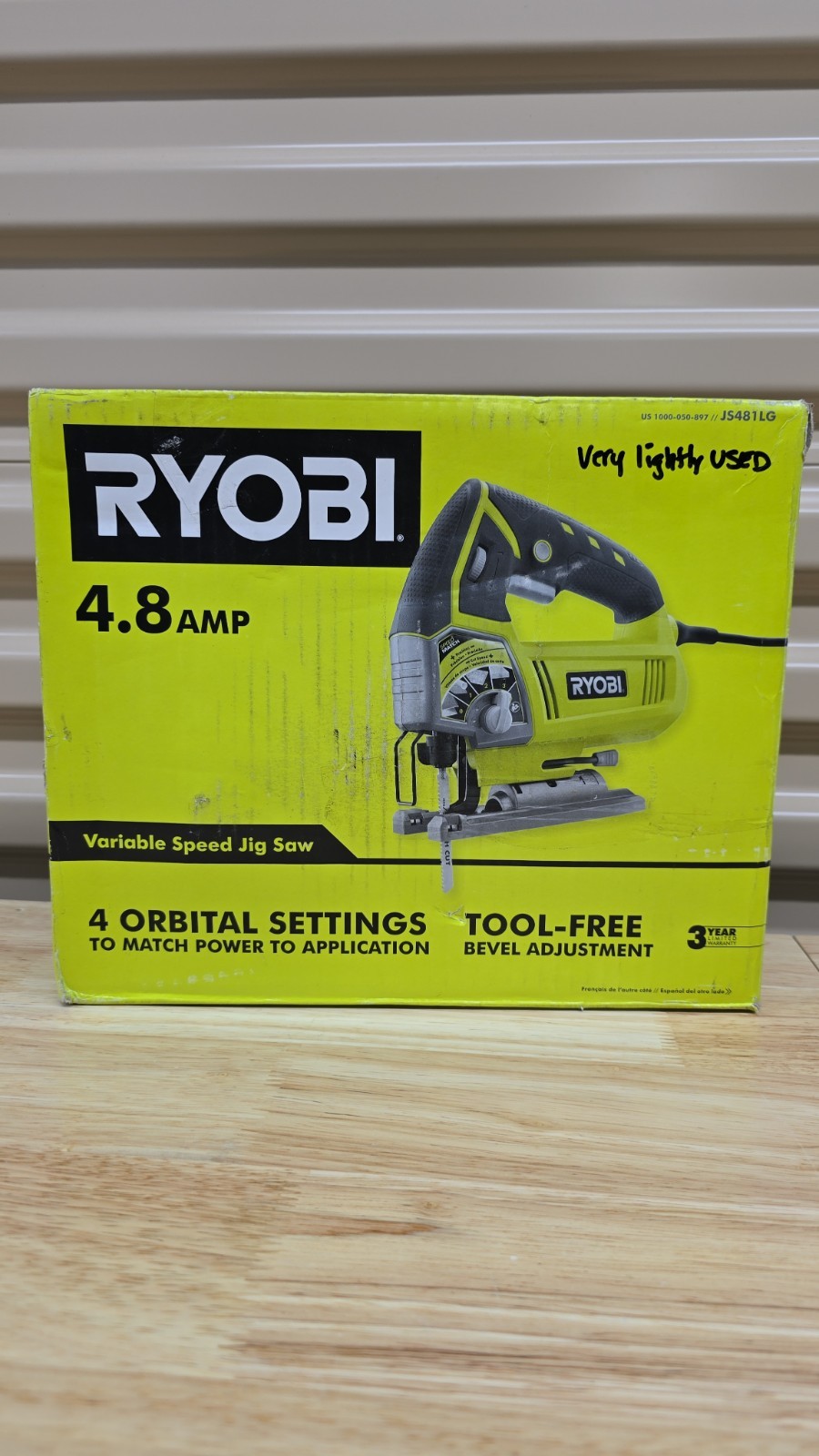 Ryobi JS481LG 4.8A Jig Saw