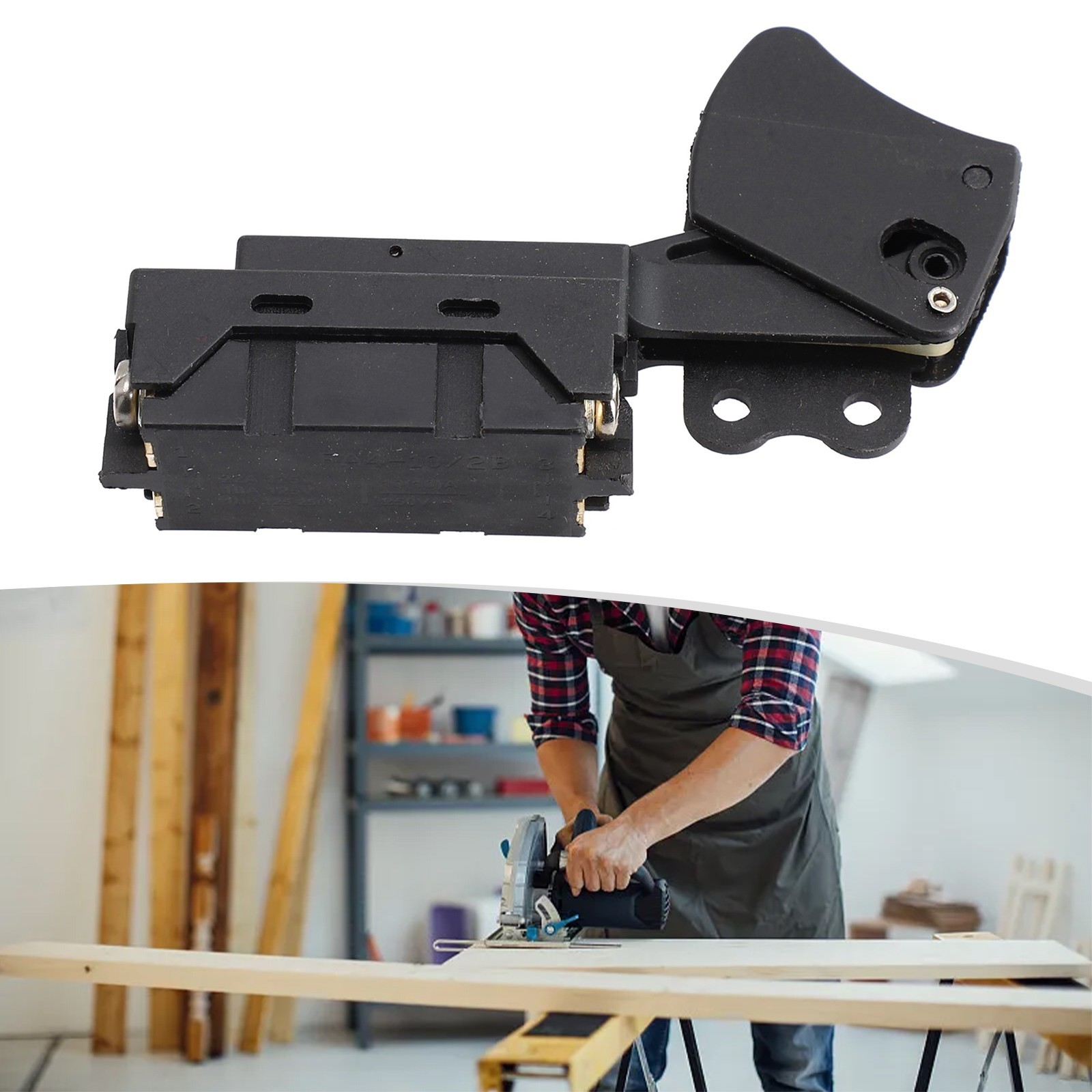 Compatible Trigger Switch for 5057KB 7 1/4 Circular Saw Easy to Install