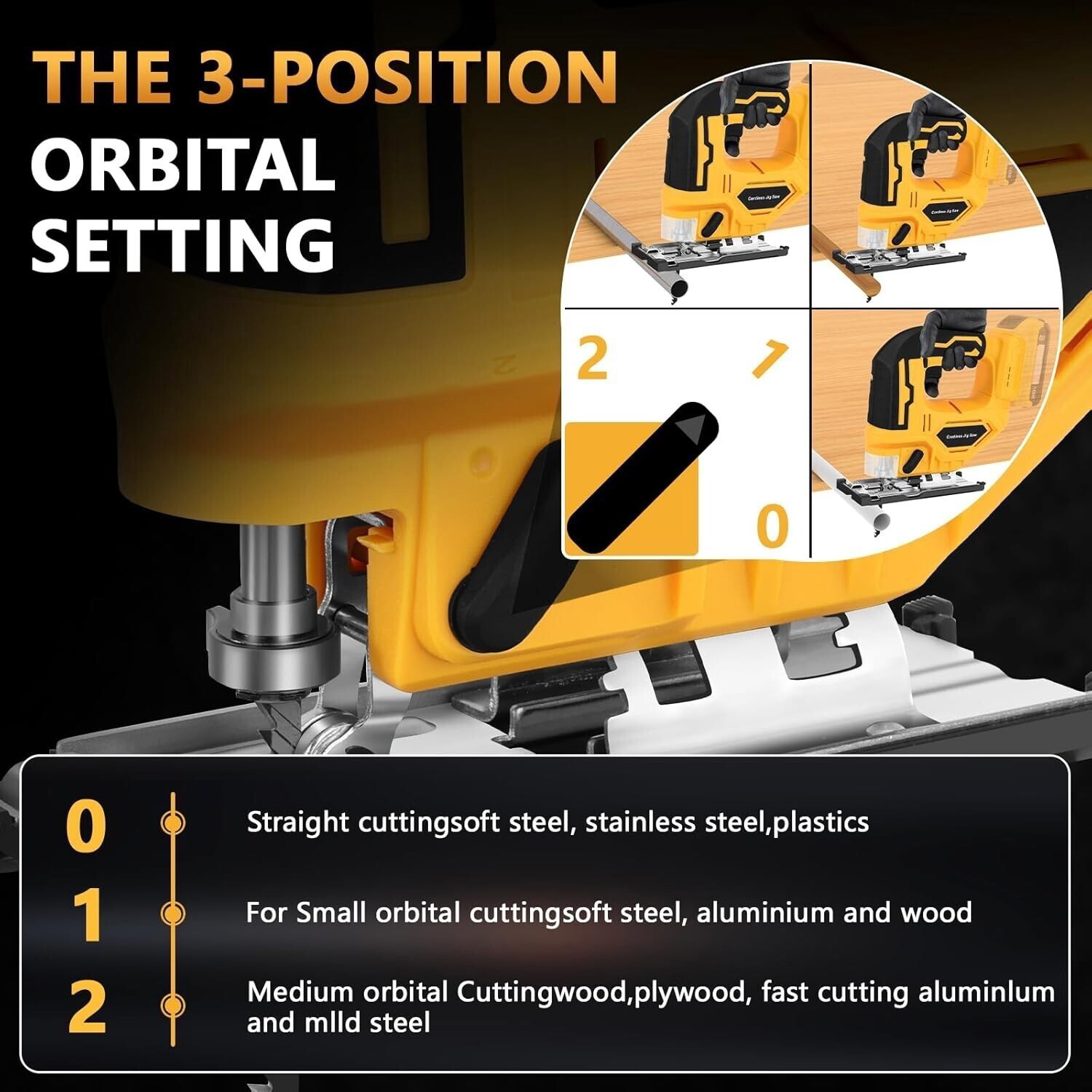 Fit Dewalt Battery Cordless Jig Saw Electric Portable Multifunction 45° Beveled