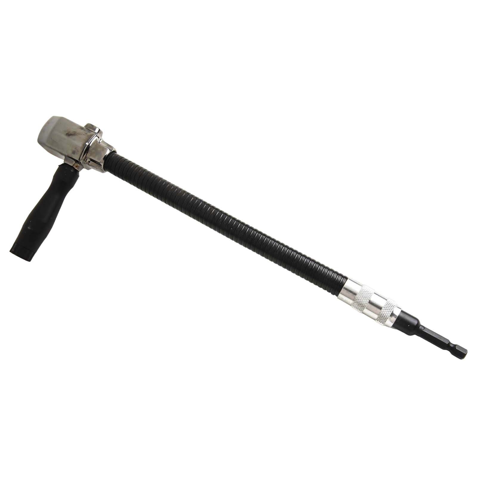 Self Locking Right Angle Drill Attachment with Detachable Handle and Shaft