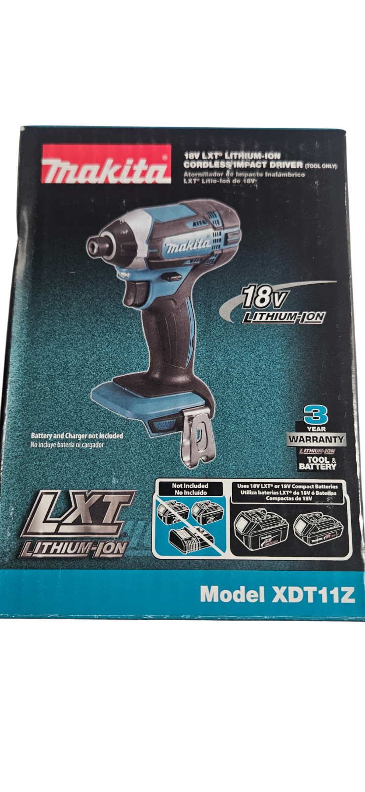 New Makita 18V XDT11Z Cordless 1/4&Prime; Impact LXT XDT11Z (Tool Only)