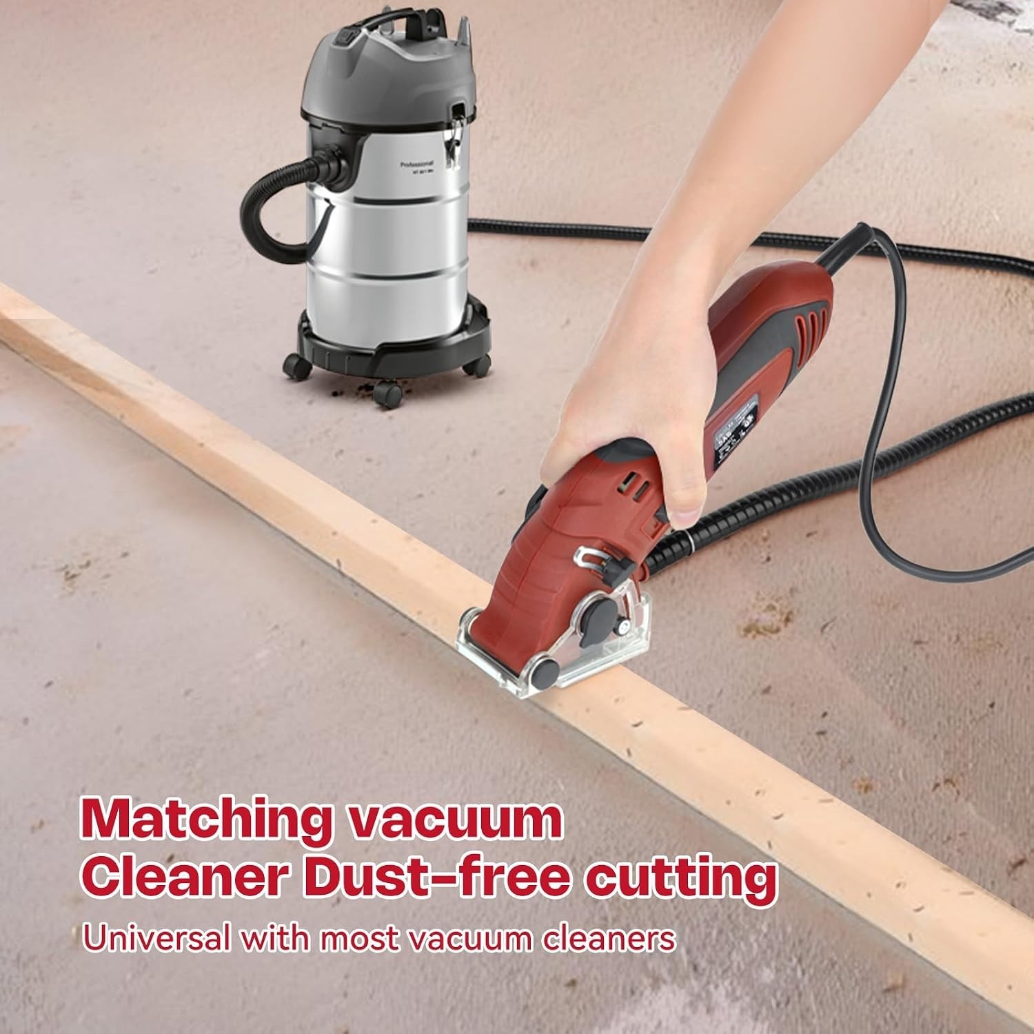 Corded Mini Circular Saw, 400W 110V 3400RPM Multifunction Handheld with 6 Blades