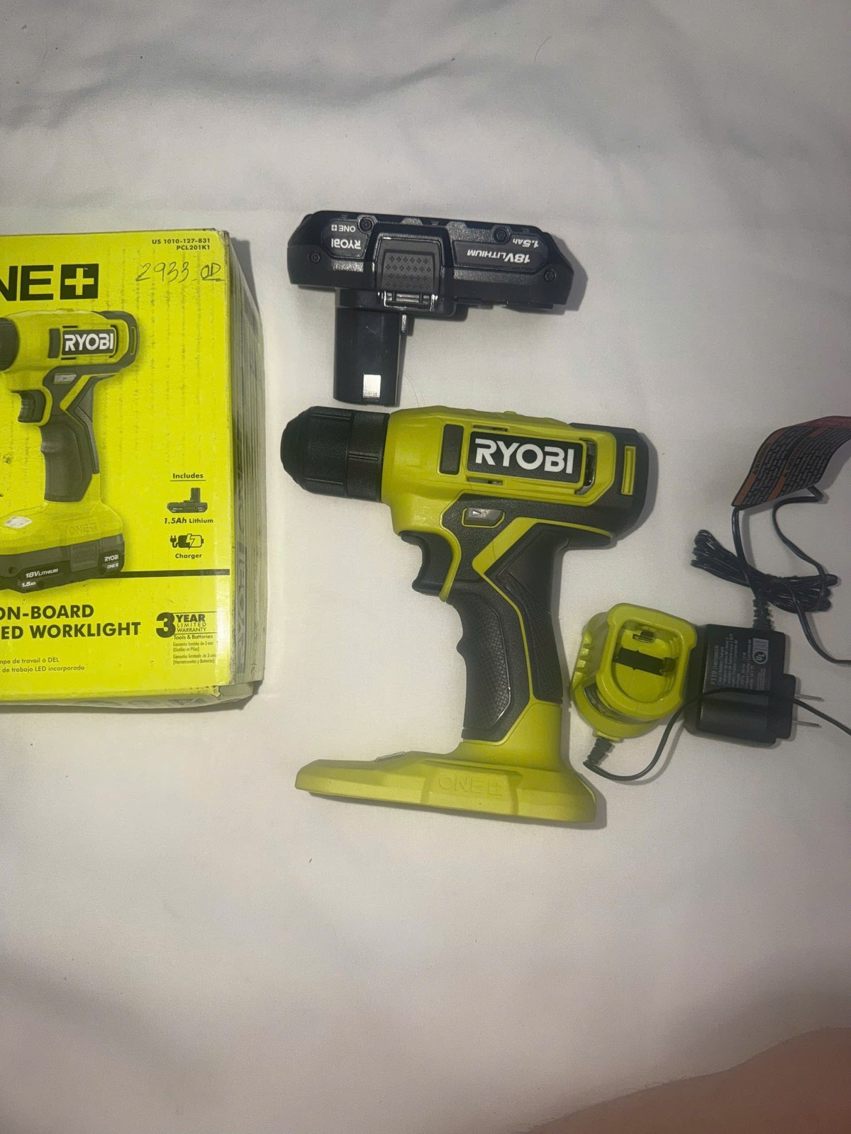 Ryobi PCL201K1 18V 3/8 in. Drill/Driver Kit w/ 1.5 Ah Battery & Charger