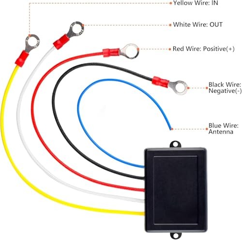 Wireless Winch Remote Control Kit – 12V 24V Handset Recovery Winch Controller