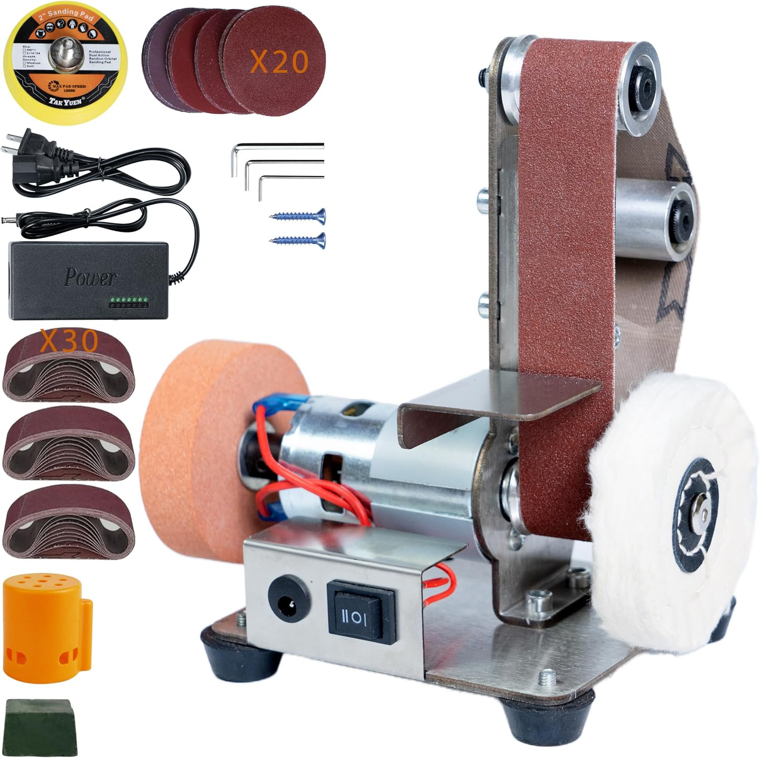 Mini Belt Sander, Electric Small Sander Knife Sharpener, 5.1 »X6.7 »X7.5 » | Com
