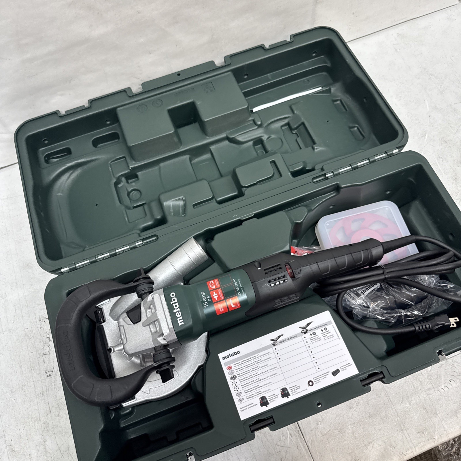 Metabo RSEV 19-125 RT 5-In 15-Amp Concrete Renovation Grinder- C