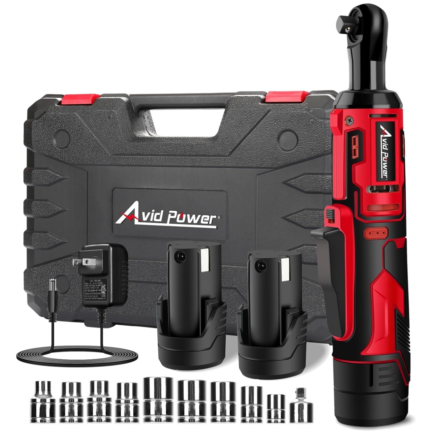 12V Power Ratchet Wrench with 44.2 Ft-lbs Torque