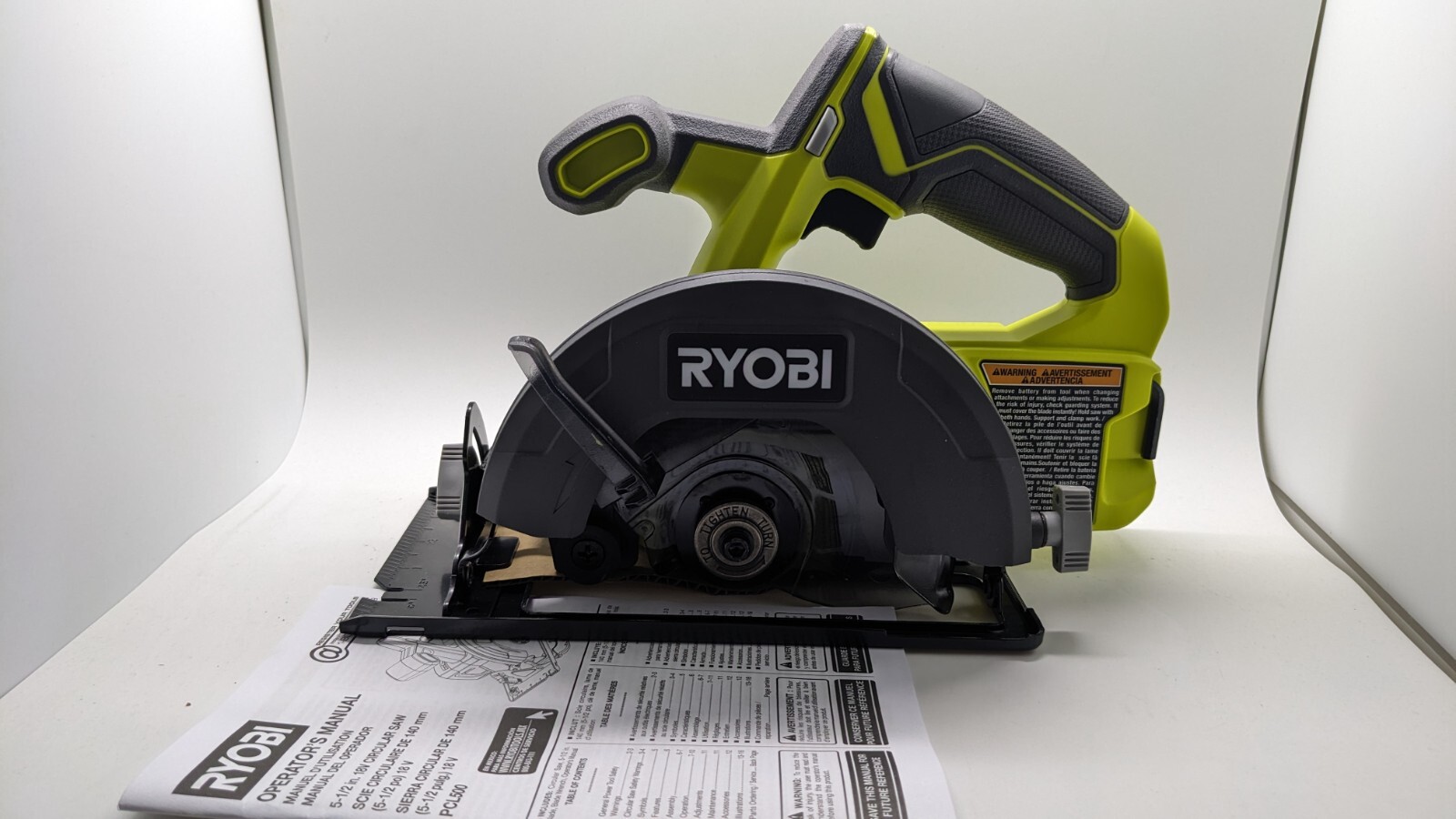 NEW Ryobi PCL500B 5-1/2&Prime; 18V Cordless Circular Saw TOOL ONLY No Blades