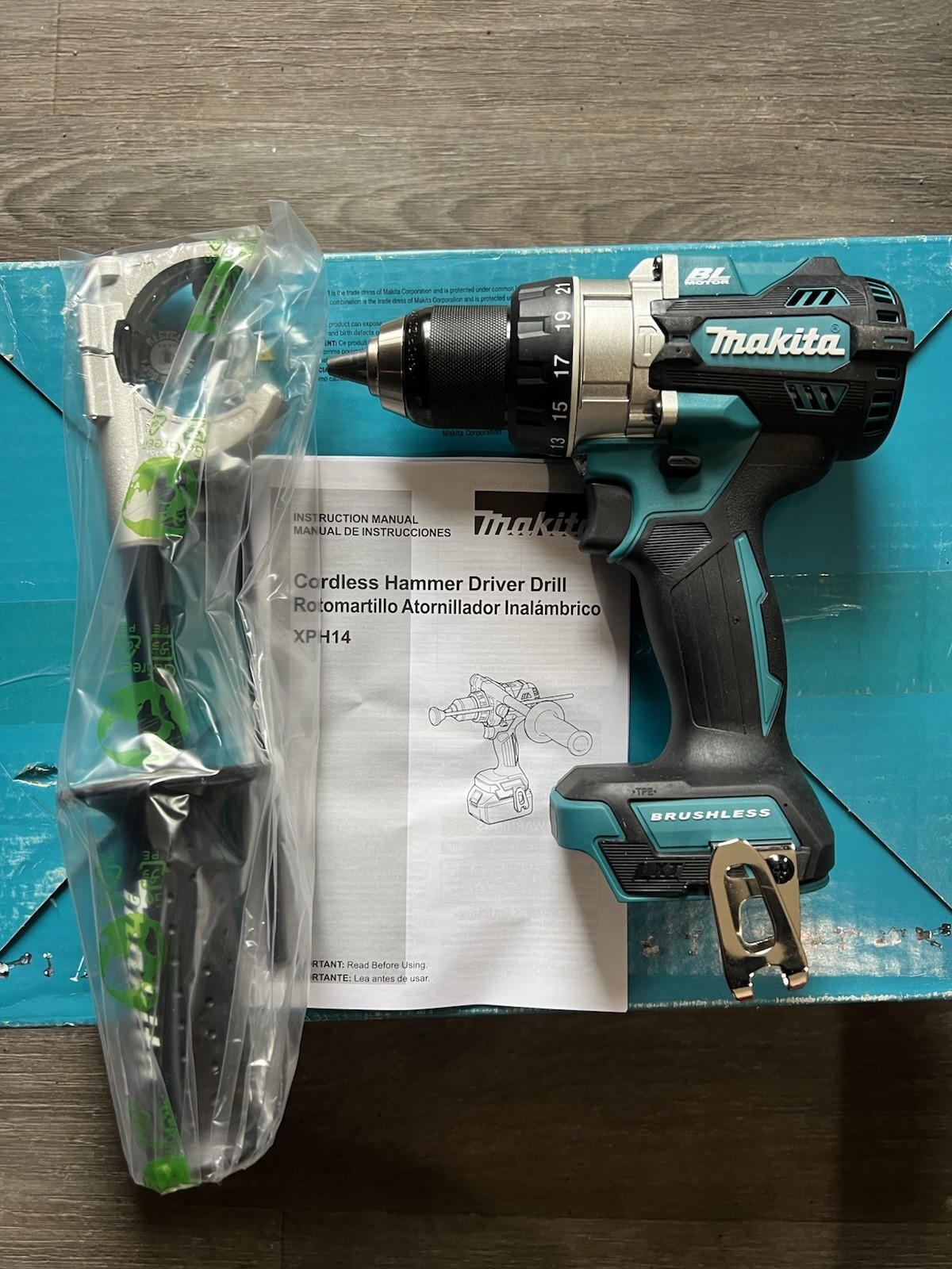 NEW Makita XPH14Z 18 V Brushless Cordless Hammer Driver