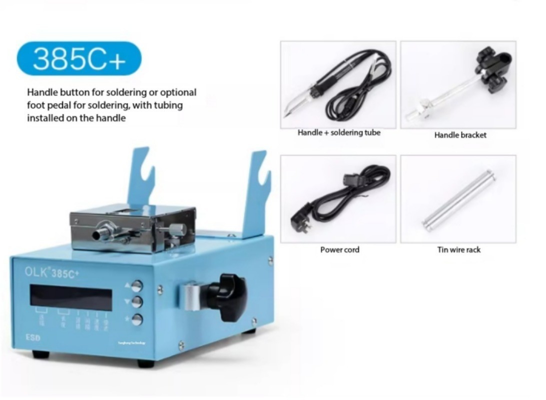Adjustable Constant Temperature Automatic Tin Feed Soldering Machine 375C+