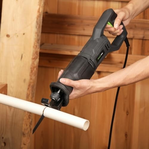 120V Corded Reciprocating Saw, 6.0 Amp Variable Speed, 1-1/8&Prime; Stroke, 2800RPM, C
