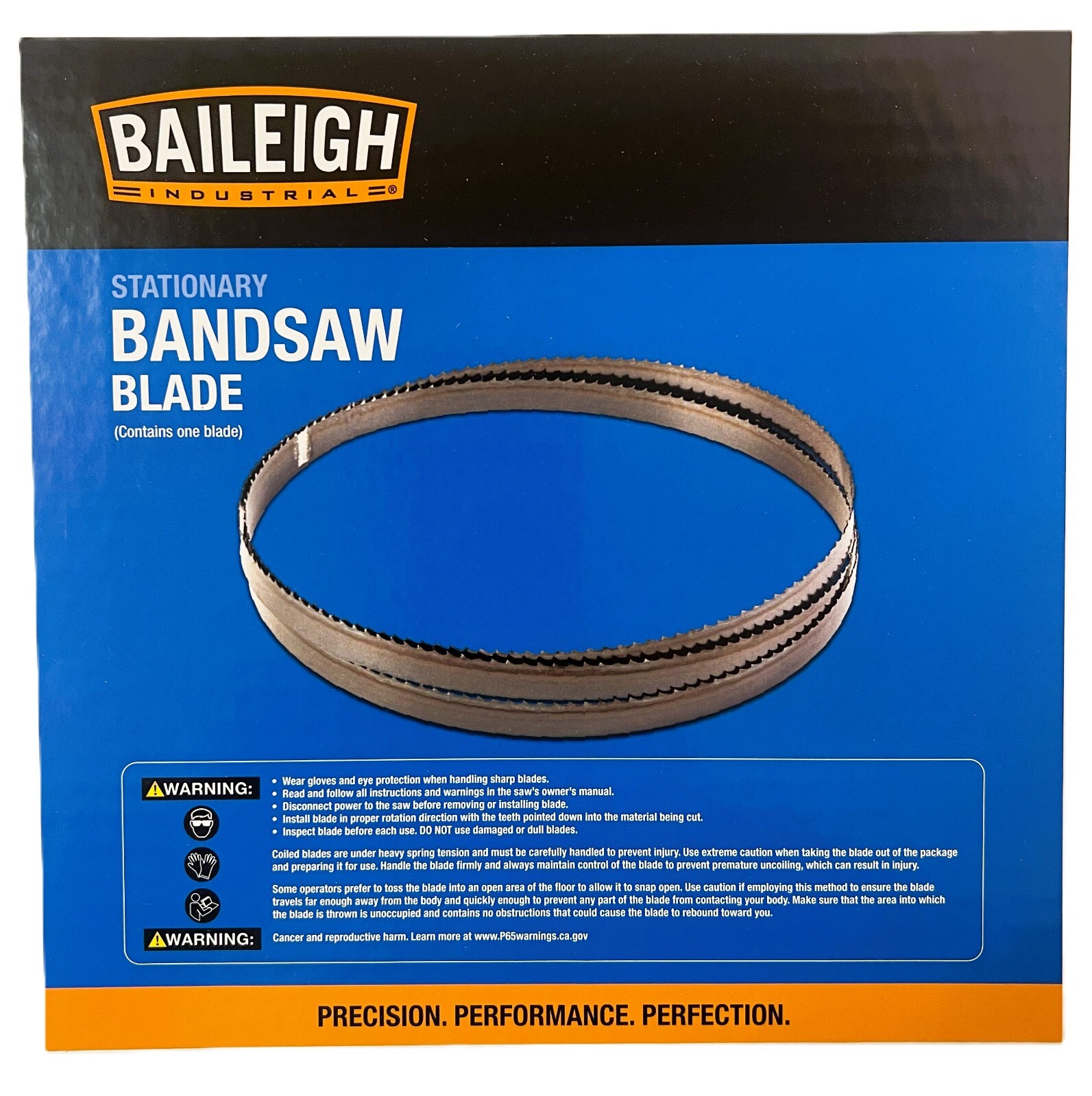 Baileigh Industrial Band Saw Blade 153-1/2&Prime; inch x 5/8&Prime;, 3 TPI, for WBS-18