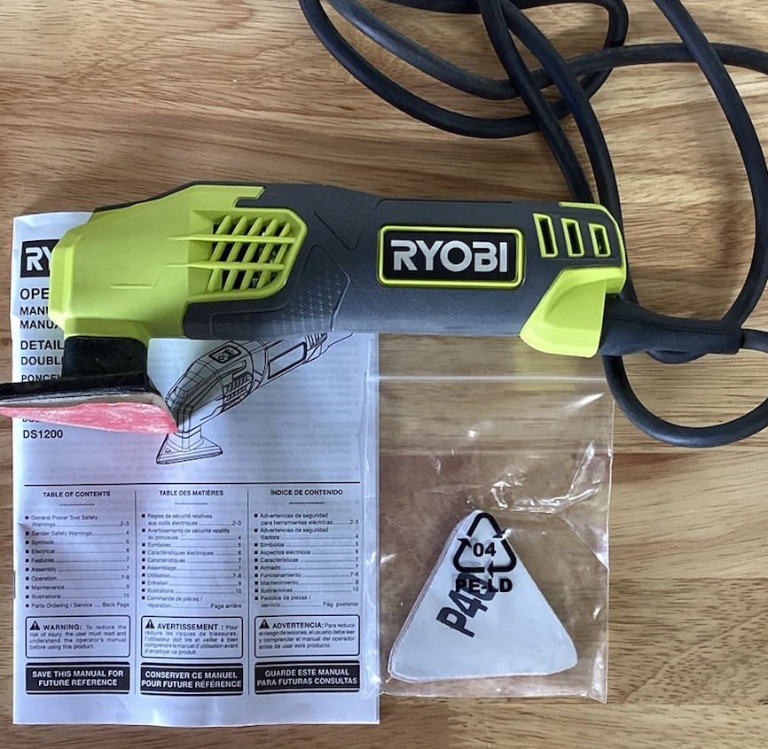 Ryobi DS1200 120V 0.4A 2-7/8&Prime; Detail Sander
