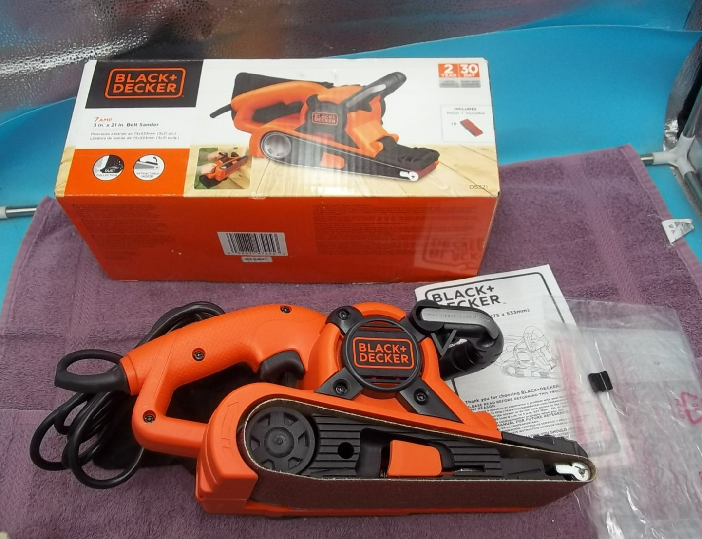 BLACK+DECKER 3 In. X 21 In. Belt Sander – DS321 (JD-29(