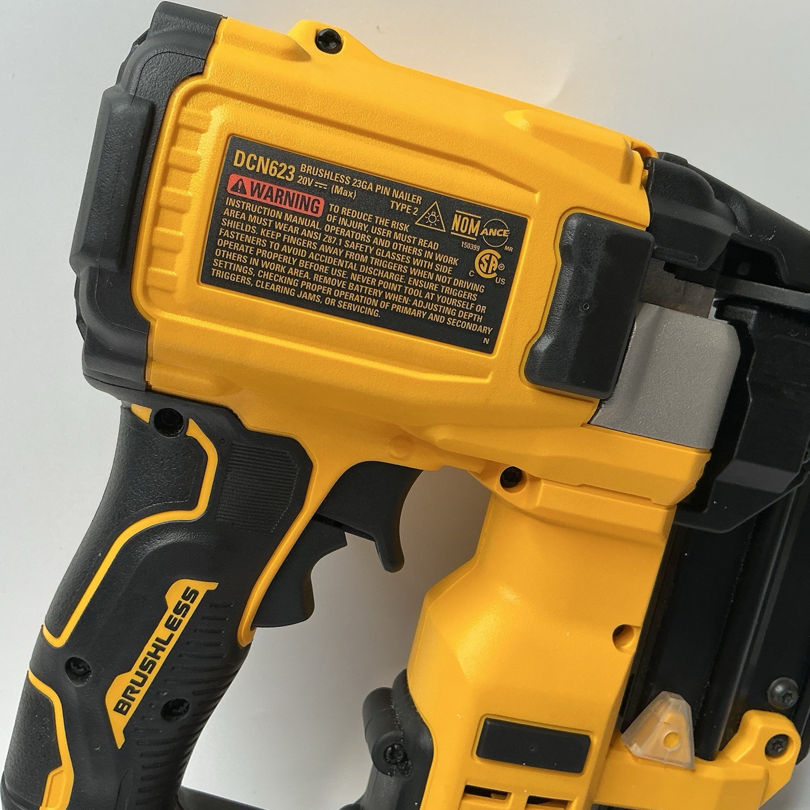 DEWALT DCN623B ATOMIC COMPACT 20V MAX 23GA PIN NAILER (Tool Only)