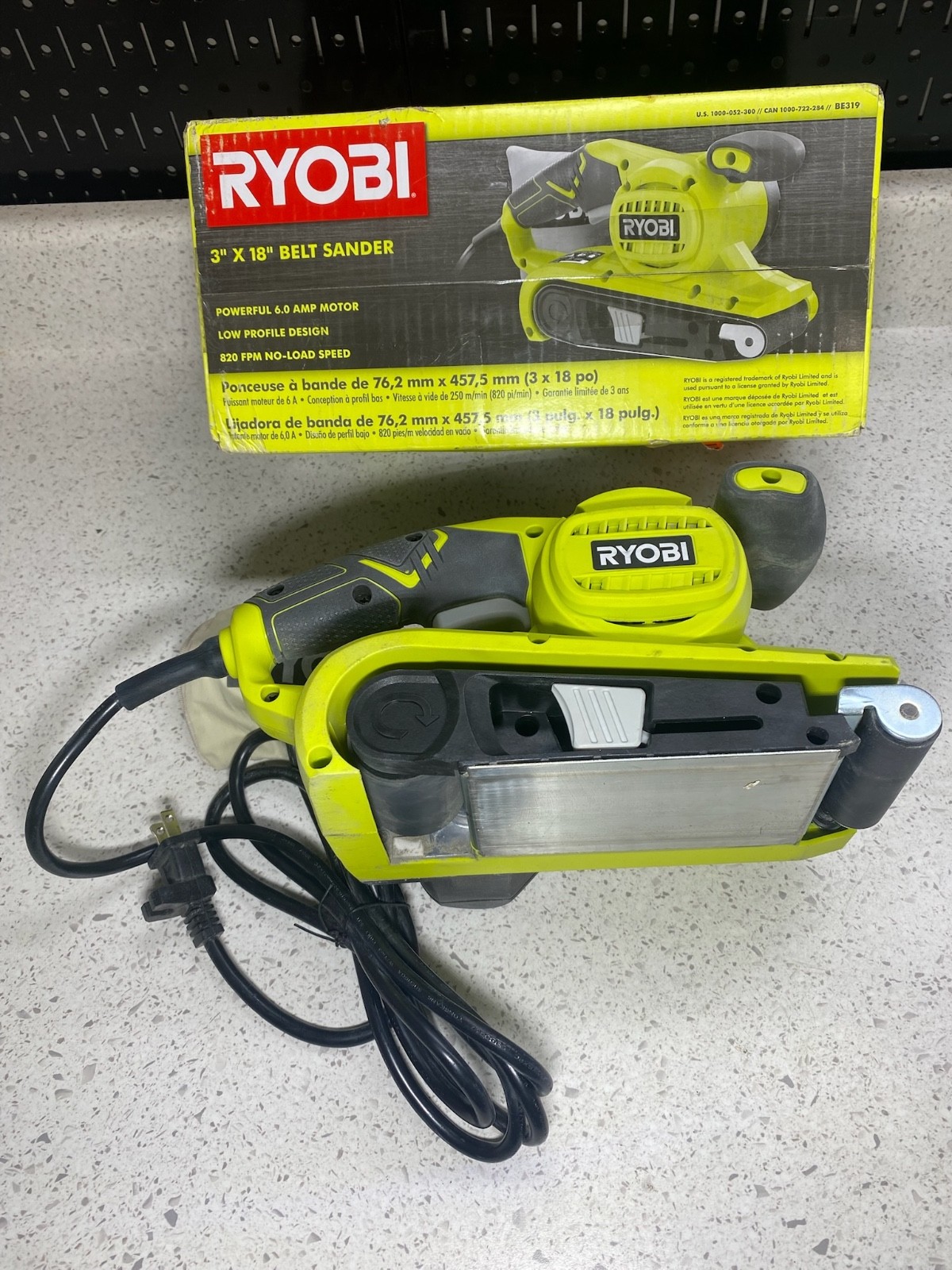 **PARTS ONLY**Ryobi BE319 1000W Belt Sander 6 AMP – FREE SHIPPING