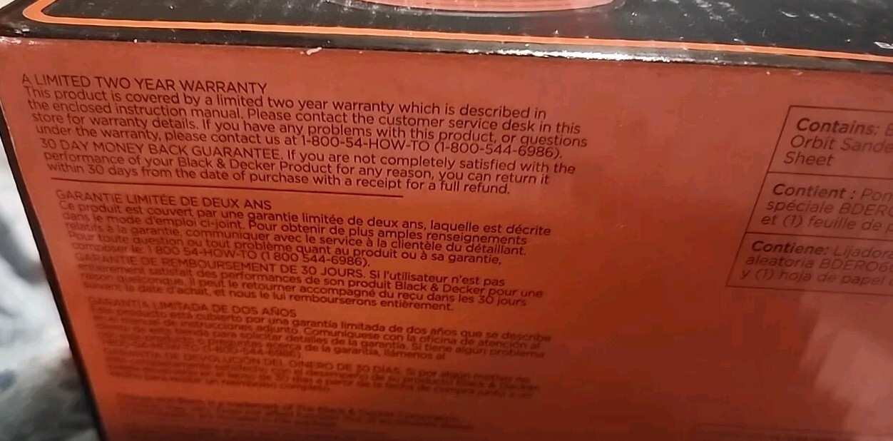 BLACK+DECKER 2.4 Amp 5 in. Random Orbit Sander Electric (BDERO600)