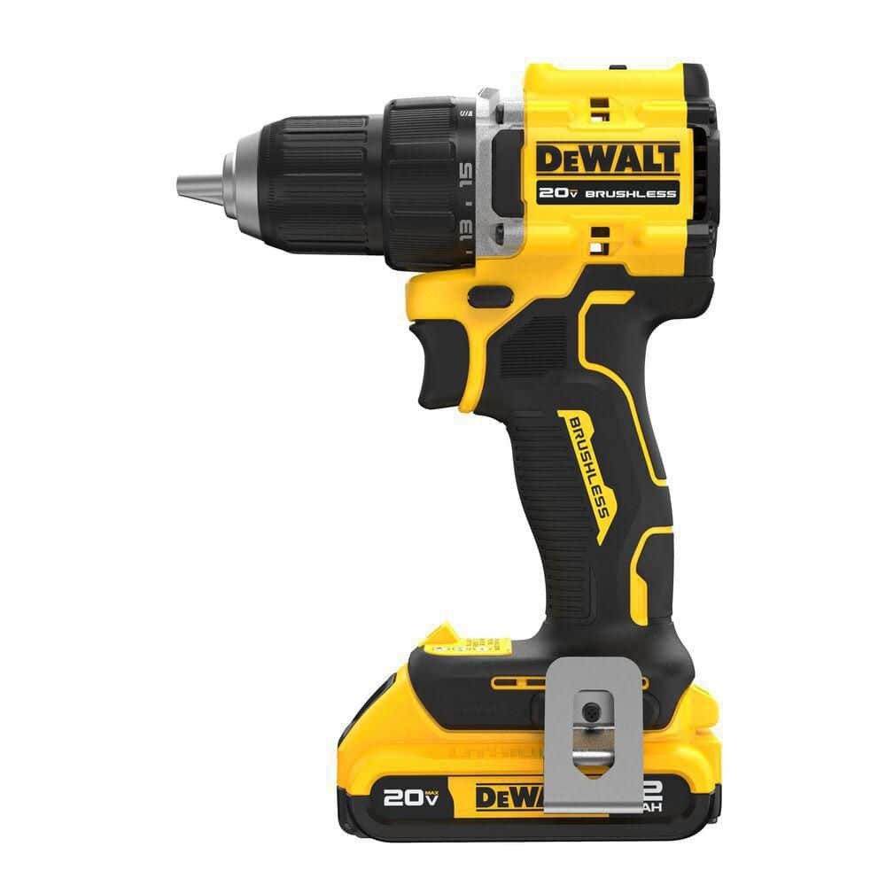 Dewalt 20V 1/2 In Drill/Driver Kit & 1/2 In Hammer Drill w 2Ah Battery & Charger