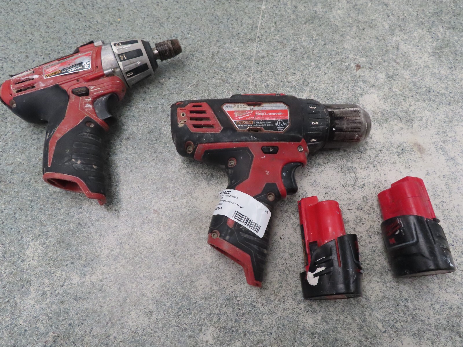 Milwaukee 2407-20/2401-20 M12 12V Li-Ion Cordless 3/8&Prime; Drill/Driver