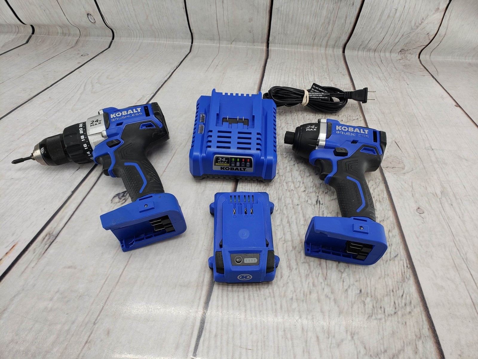 Kobalt Tool Drill Kit Includes Impact, Battery, Charger Drill KiD324B-03