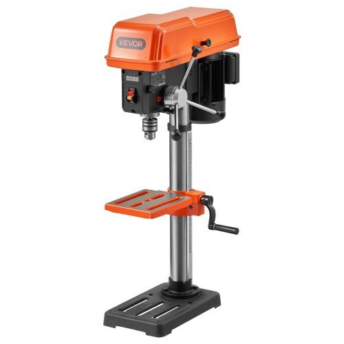 10-Inch Benchtop Drill Press, 5 Amp, 0.8 HP 600W Bench Drill Press, 530-3140 RPM
