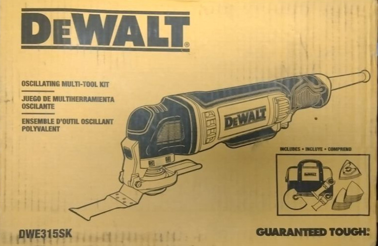 DeWalt DWE315SK Oscillating Multi Tool Kit, 29pc Accessory Kit with Bag Included