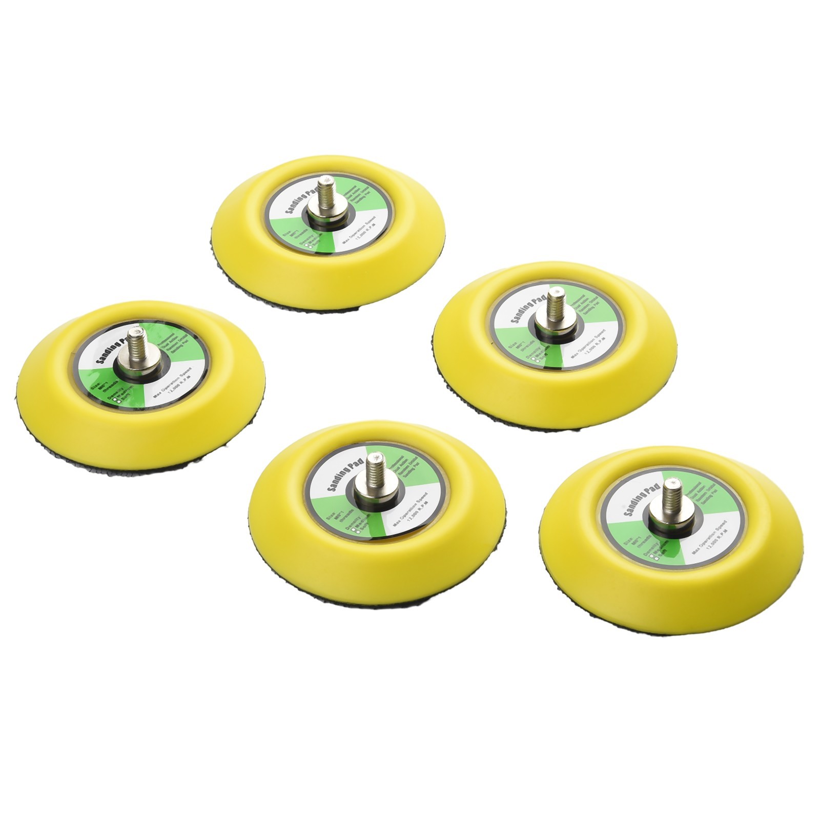 5pcs 3 75mm Hook&Loop Sanding Polishing Backing Pad M6 Thread For Air Sander-AU