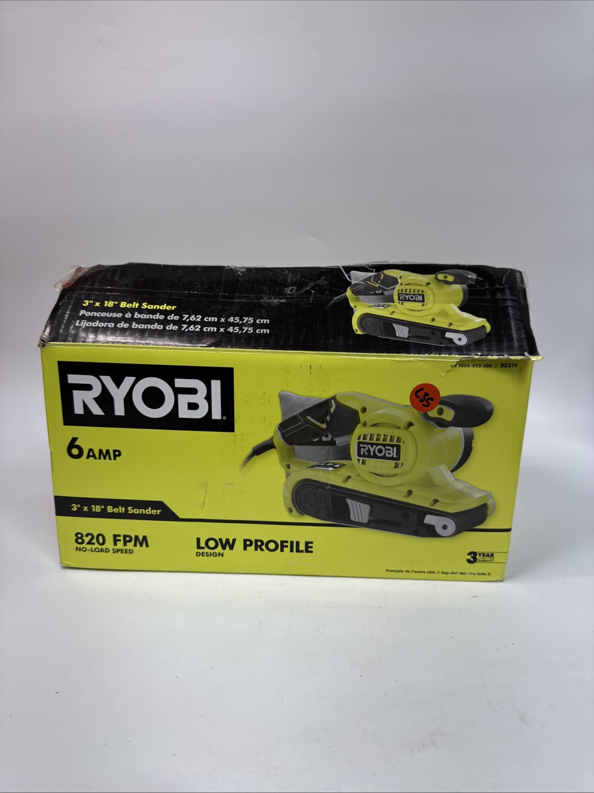Ryobi BE319 1000W Belt Sander L35
