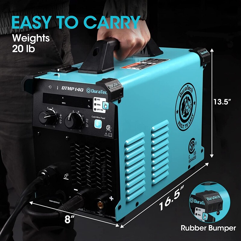 DuraTech 140Amp 3 IN 1 Mig Welding Machine Stick Welder Flux Core Mig Welder NEW