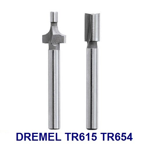 DREMEL TRIO ROUTER BITS TR615 ROUNDOVER AND TR654 3/16” SHANK STRAIGHT TR670