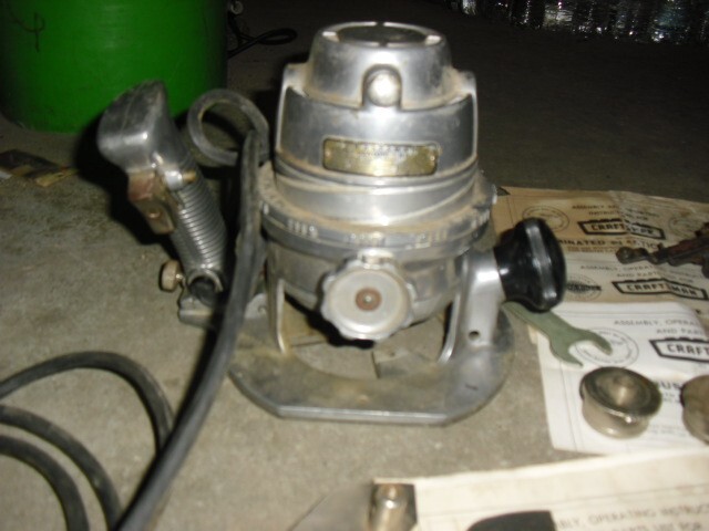 Craftsman Model 315.25031 6.A 24,000 RPM 1-HP 1/4&Prime; Router Tested w/ extras