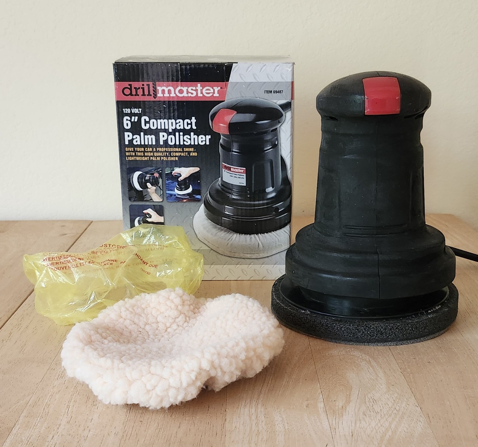 ***UPDATED PRICE*** NEW Drillmaster 6” Compact Palm Polisher #69487 OPEN BOX