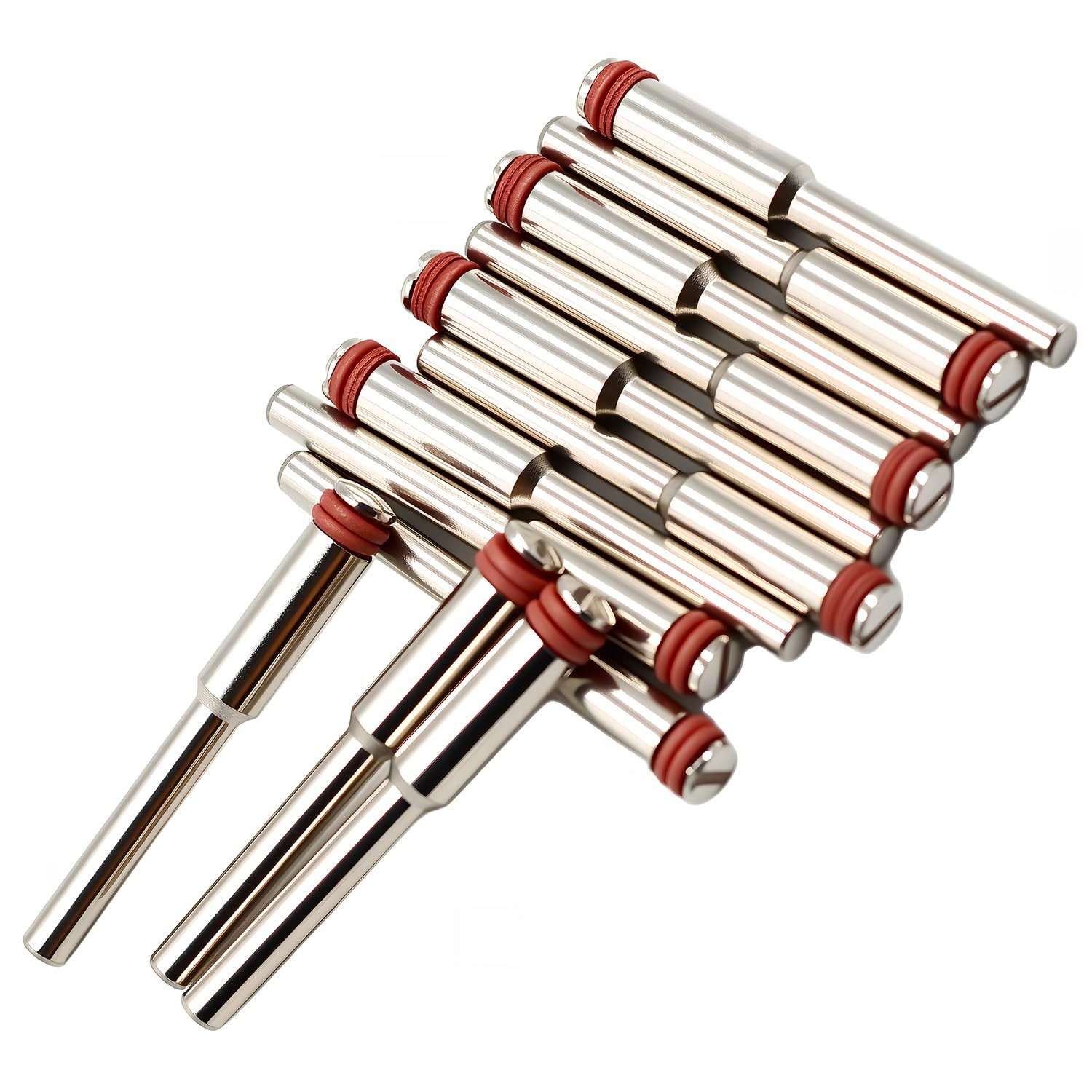 1/8 Wheel Mandrel with Screw, 1/8 Shank 12 Pcs