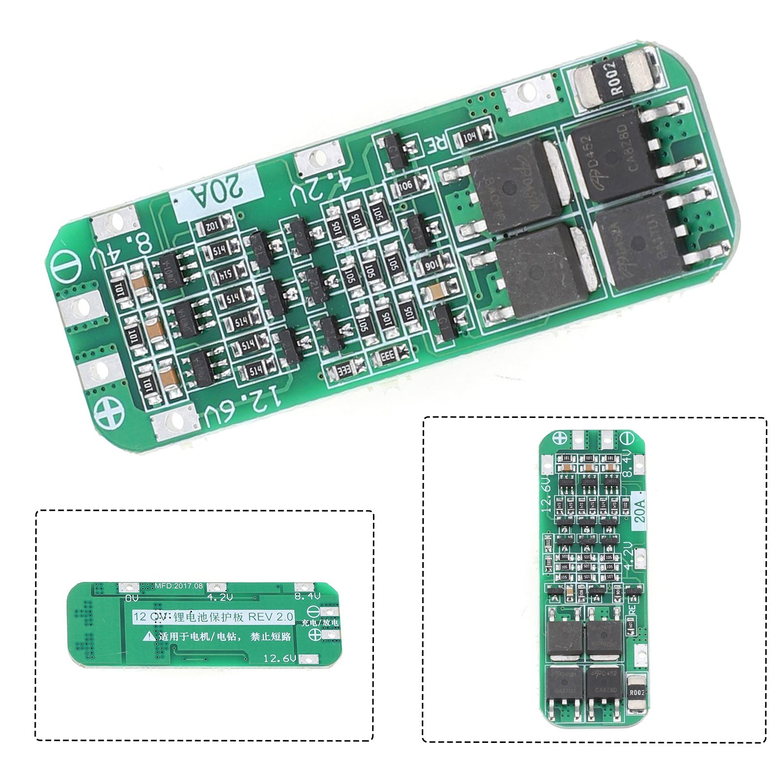 3S 20A Li-ion Lithium Charger PCB Protection Board 12.6V Cell
