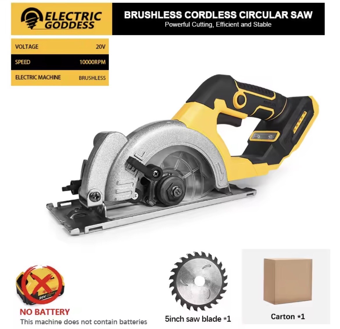 DeWalt Brushless Circular Saw…20V 1000W 10000RPM…DeWalt 50mm Compatible…